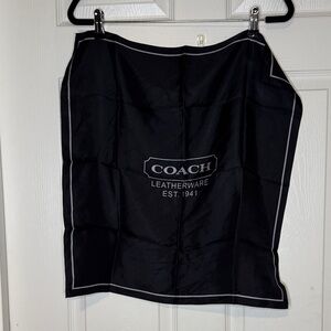 Coach logo square silk scarf